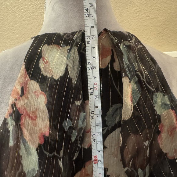 Zimmerman Master Flute Silk Dress Size:1(US:4) Ruffle GoldThread Front Slit $750 - Picture 9 of 16